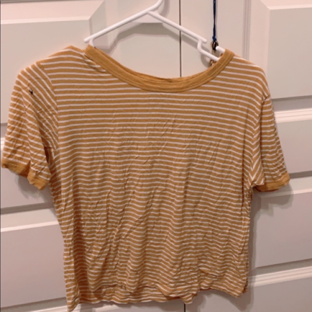 Yellow and White Stripped Tee